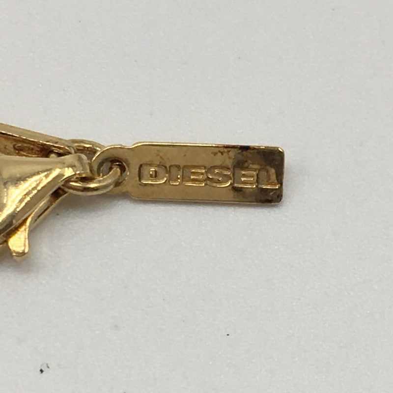 【32017】 DIESEL ディーゼル ネックレス ゴールド ピザモチーフ チェーンネックレス アクセサリー 真鍮製 オシャレ レディース