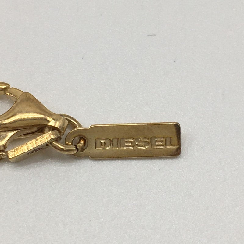 【32178】 新古品 DIESEL ディーゼル ネックレス ゴールド シンプル フォークモチーフ カジュアル アクセント チャーム レディース