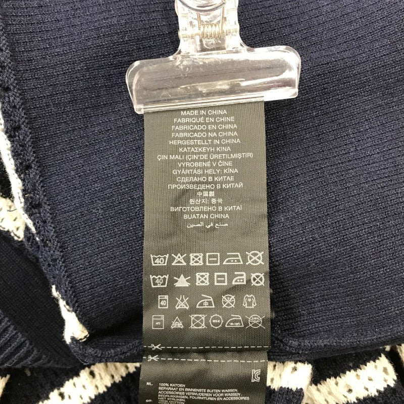 【32248】 新古品 G-STAR RAW ジースターロゥ カーディガン サイズM ネイビー ニット シンプル カジュアル オシャレ ボーダー レディース