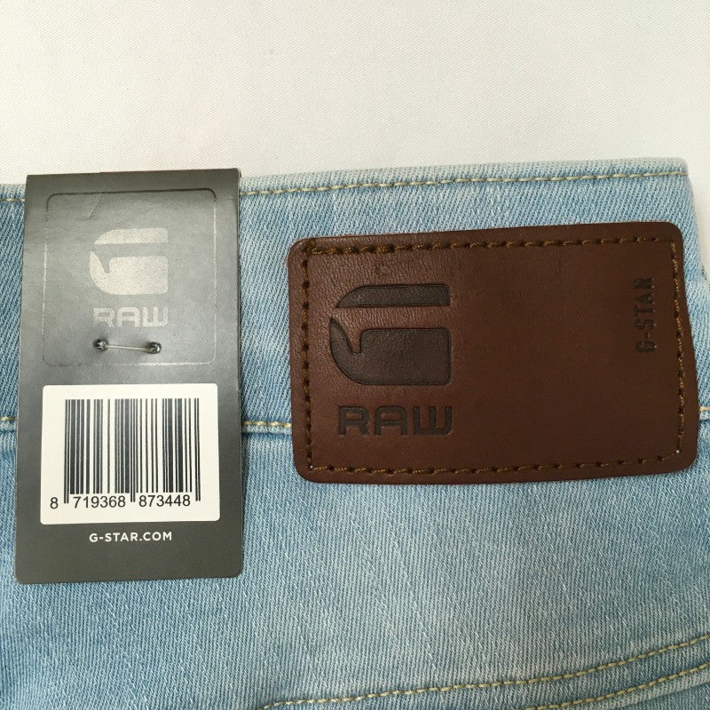 【32359】 新古品 G-STAR RAW ジースターロゥ デニム ジーンズ ジーパン サイズW24 L32 / 約S ブルー STRAIGHT ストレッチ レディース