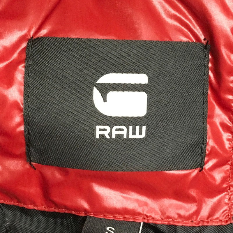 【32360】 新古品 G-STAR RAW ジースターロゥ コート サイズS レッド 暖かい ジップアップ 中綿 防寒 防風 軽量 フード付き レディース