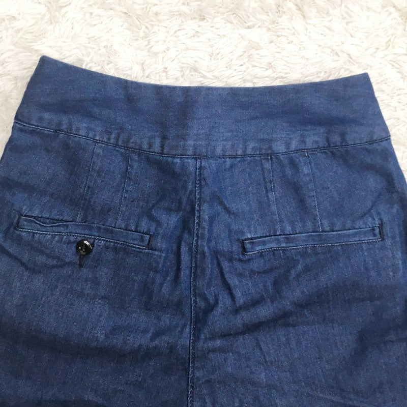 【32434】 新古品 G-STAR RAW ジースターロゥ ショートパンツ サイズ23 / 約S ブルー デニム生地 タック 可愛い カジュアル レディース