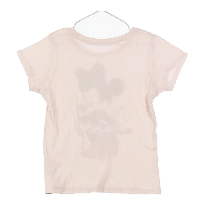 【32470】 UNIQLO ユニクロ 半袖Tシャツ カットソー サイズ130cm ピンク UT シンプル 可愛い ミニーマウス キャラクター プリント キッズ