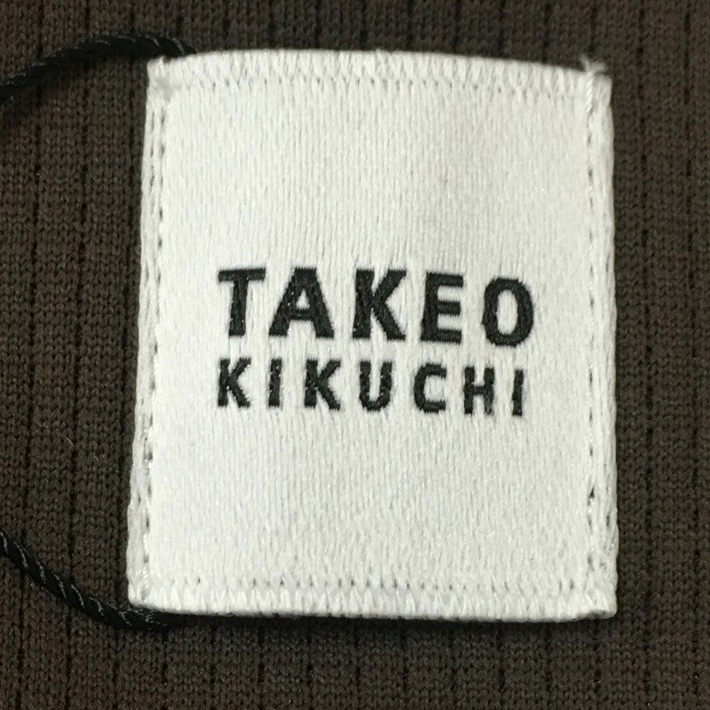 【32480】 新古品 TAKEO KIKUCHI タケオキクチ 半袖Tシャツ カットソー サイズL ブラウン ワイド シンプル リラックス メンズ 定価14000円