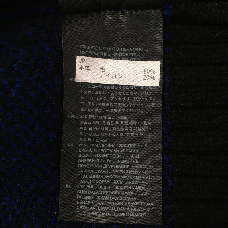 【32653】 新古品 G-STAR RAW ジースターロゥ ニット サイズXS ブルー セーター ミドルゲージ ジャガード柄 ラウンドネック 暖かい メンズ