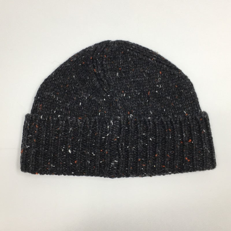 【32677】 新古品 G-STAR RAW ジースターロゥ ニット帽 帽子 サイズPC ブラック ウール混 まだら模様 防寒 暖かい 柔らかい メンズ