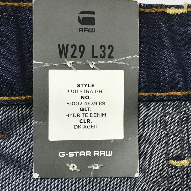 【32838】 新古品 G-STAR RAW ジースターロゥ デニム ジーンズ ジーパン サイズW29 L32 / 約S ネイビー ストリート系 カッコいい メンズ