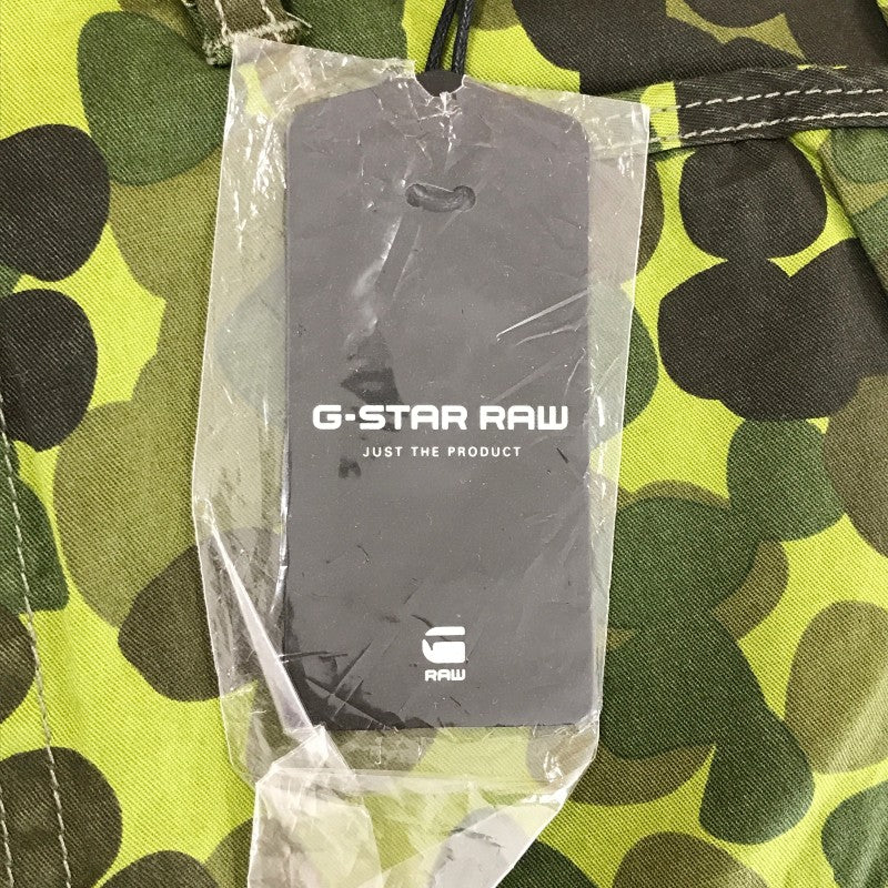 【32851】 新古品 G-STAR RAW ジースターロゥ ハーフパンツ サイズ28 / 約M グリーン ルーズシルエット 迷彩 カモフラ ミリタリー メンズ