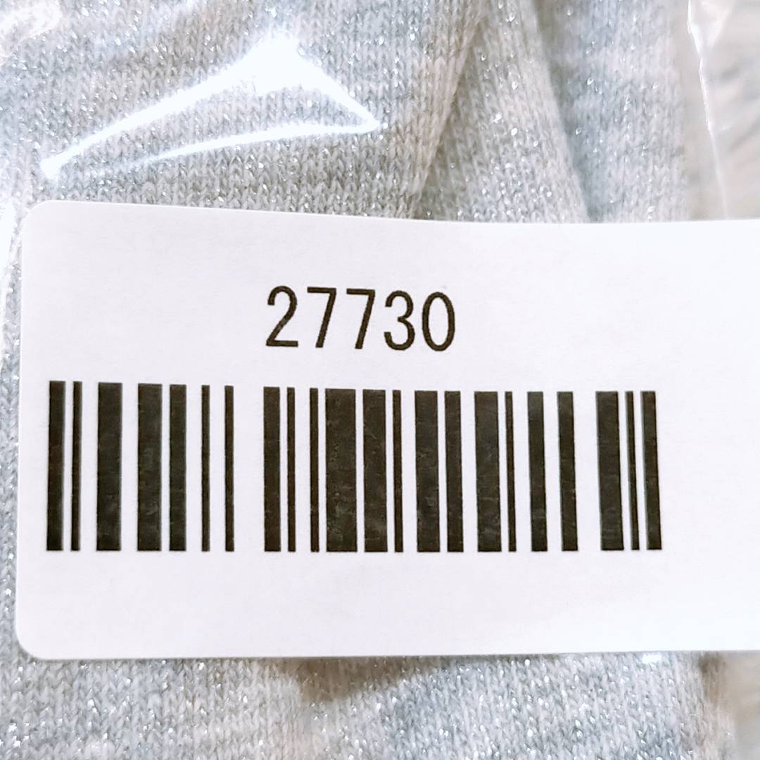 【27730】 H&M エイチアンドエム 長袖Tシャツ ロンT  カットソー サイズUS14y CN170/88 グレー ラウンドネック ラメ 背面デザイン キッズ