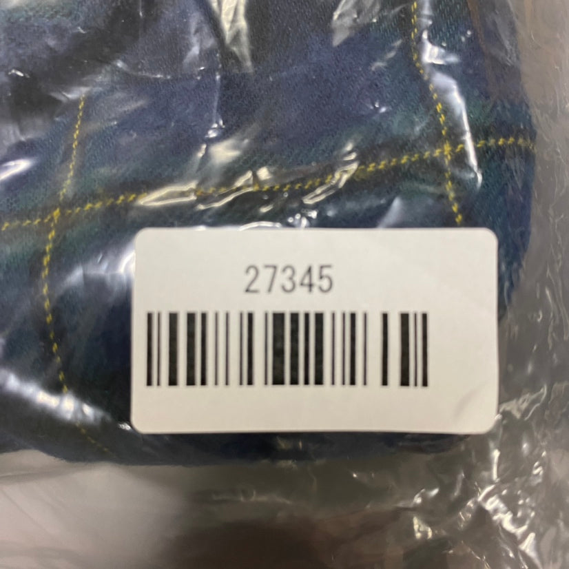 【27345】 Anti Label JEAN アンチレーベルジーン 長袖Tシャツ ロンT  カットソー サイズL ネイビー チェック柄 ボタン ポケット メンズ