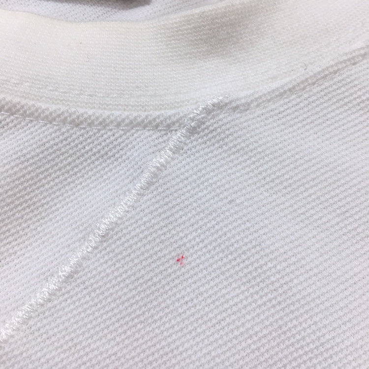 【26450】 FIRST DOWN ファーストダウン 半袖Tシャツ カットソー サイズM ホワイト スポーツウェア 無地 吸収速乾性 通気性 メンズ