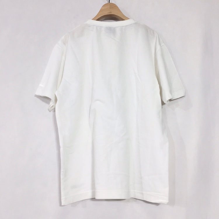 【26450】 FIRST DOWN ファーストダウン 半袖Tシャツ カットソー サイズM ホワイト スポーツウェア 無地 吸収速乾性 通気性 メンズ