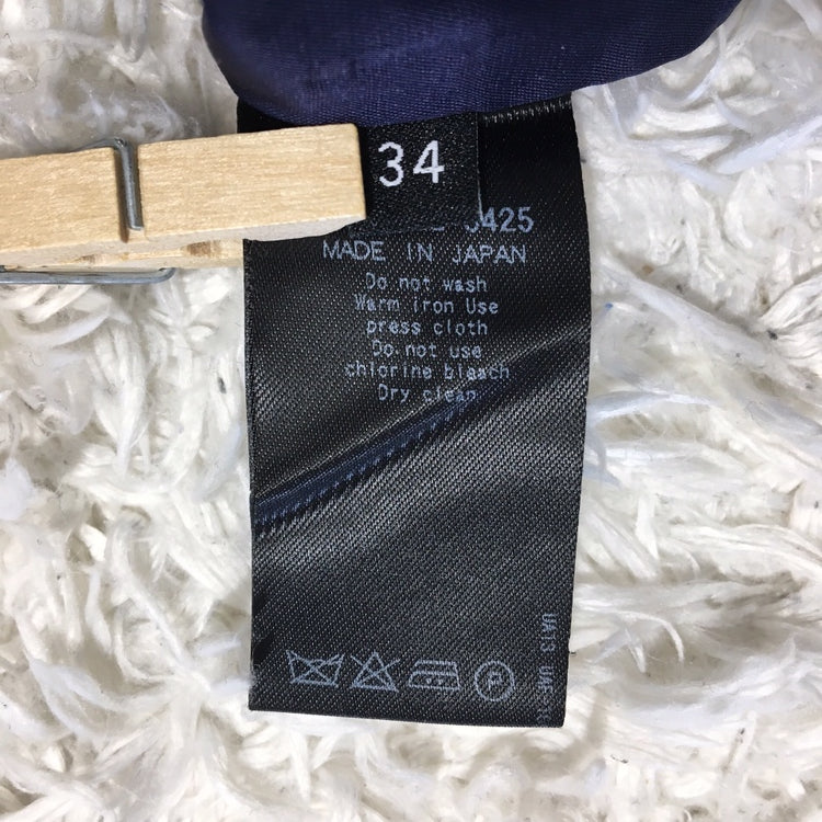 【27957】 UNITED ARROWS ユナイテッドアローズ スラックス サイズ34 / 約XS(SS) ネイビー ノータック ウール100% トラッド レディース