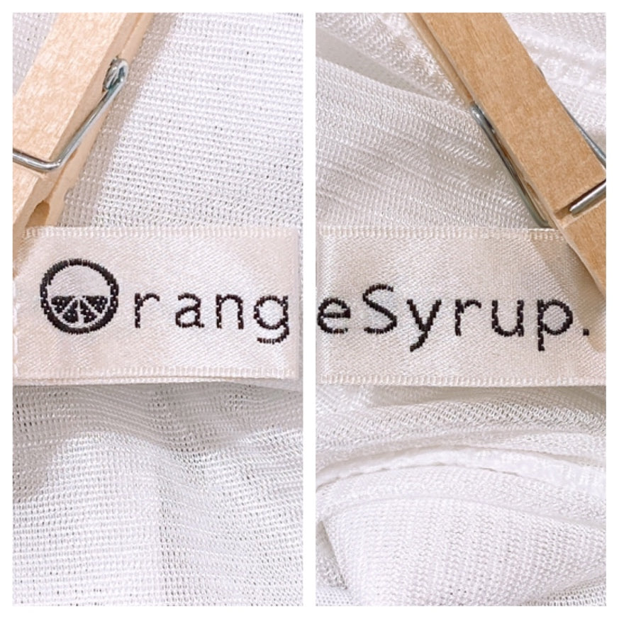 【26413】 Orange Syrup オレンジシロップ ロングスカート サイズF ブラック フレアスカート チェック柄 可愛い ガーリー レディース