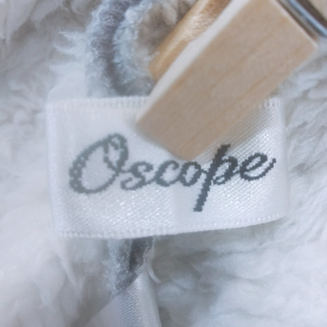 【25438】 OSCOPE オスコープ ロングスカート サイズS グレー 裏ボア 無地 シンプル 暖かい スウェット素材 ウエストゴム レディース