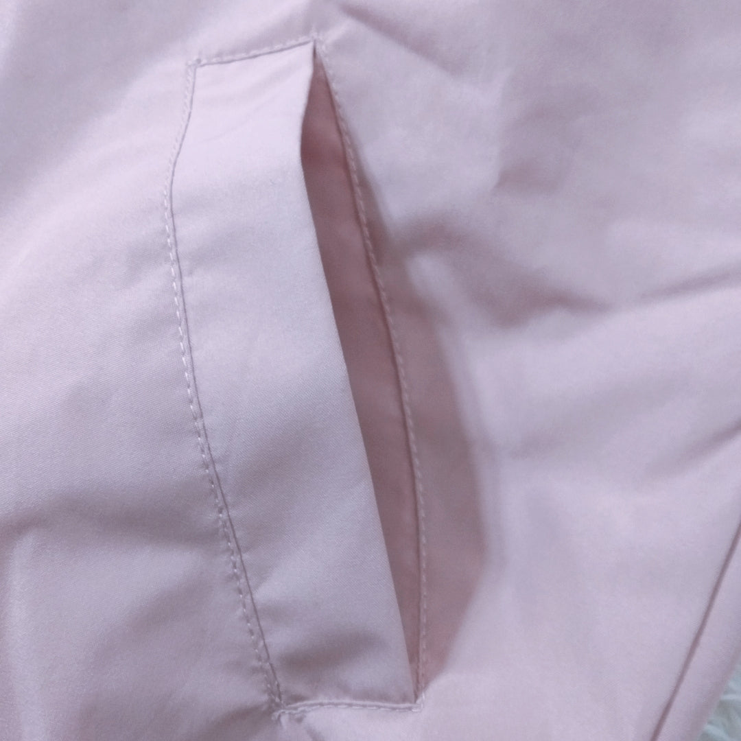 【27192】 LINDAUER リンドール パーカー フーディー サイズ150 ピンク 長袖 フード リボン ジッパー ポケット プリントロゴ キッズ