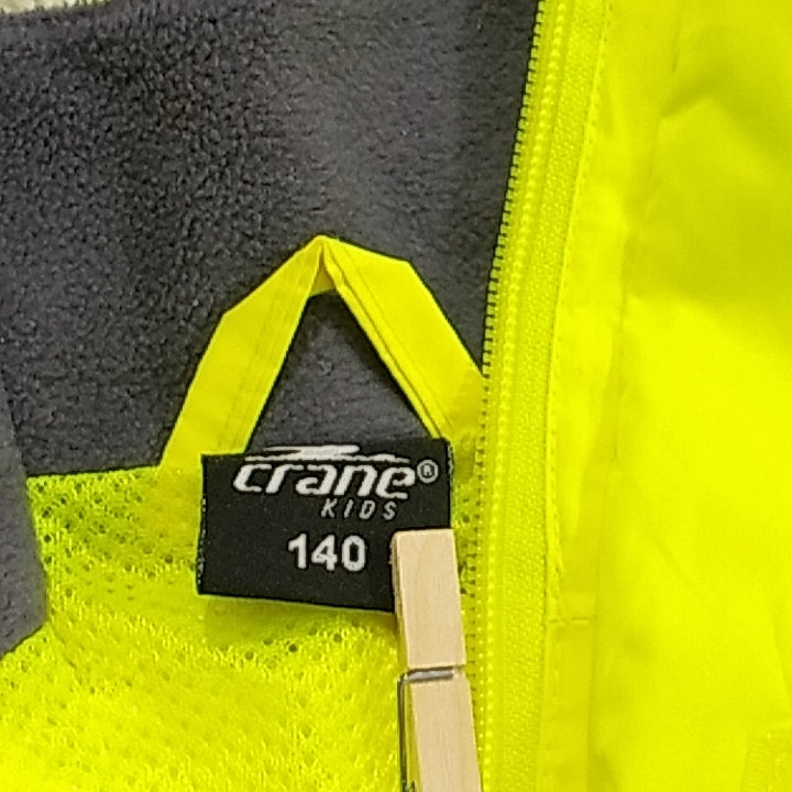 【27792】 crane クレーン ジャンパー ブルゾン サイズ140 イエロー 男の子 反射材つき アウトドア ジップアップ 軽量 メッシュ キッズ