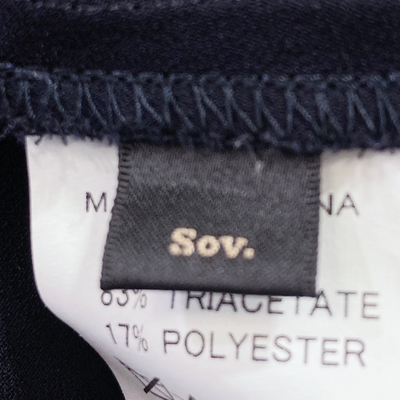 【27932】 Sov. DOUBLE STANDARD CLOTHING ソブ ダブルスタンダードクロージング ノースリーブシャツ サイズF ブラック 無地 レディース