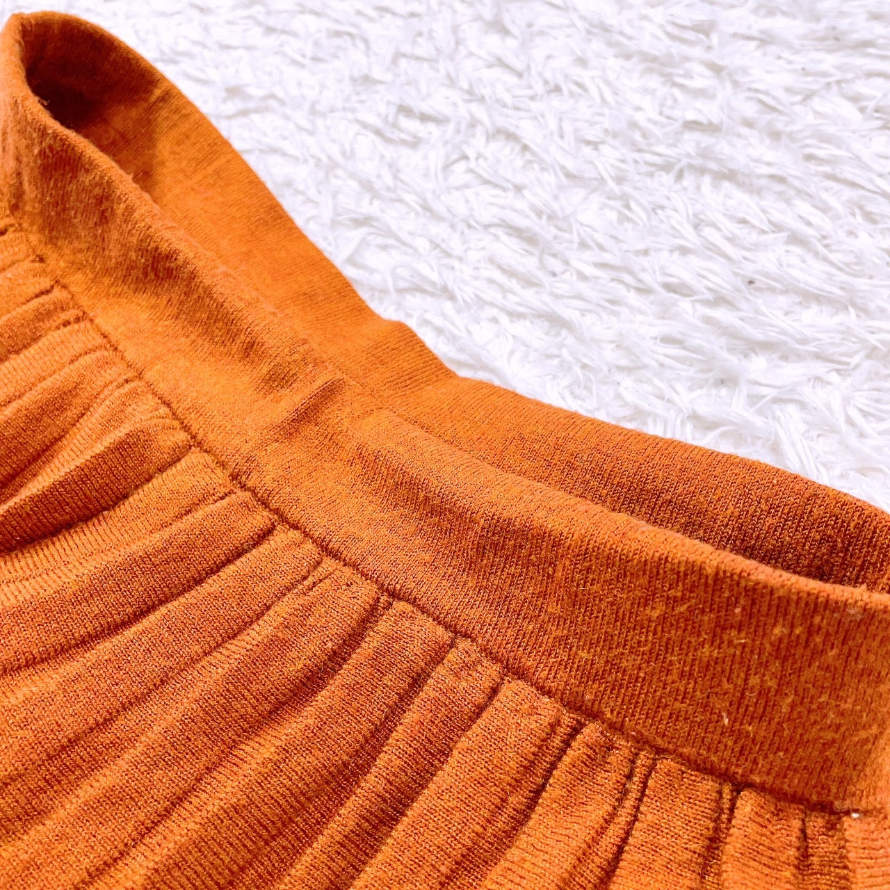 【28197】 N.Natural Beauty Basic  エヌナチュラルビューティベーシック ロングスカート サイズM オレンジ フレアスカート レディース