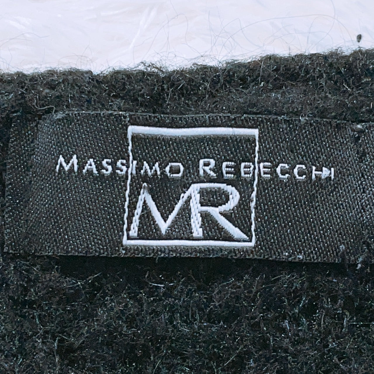 【26060】 MASSIMO REBECCHI マッシモレベッキ セーター サイズ40 / 約L ブラック ニットセーター 長袖 Uネック シンプル レディース