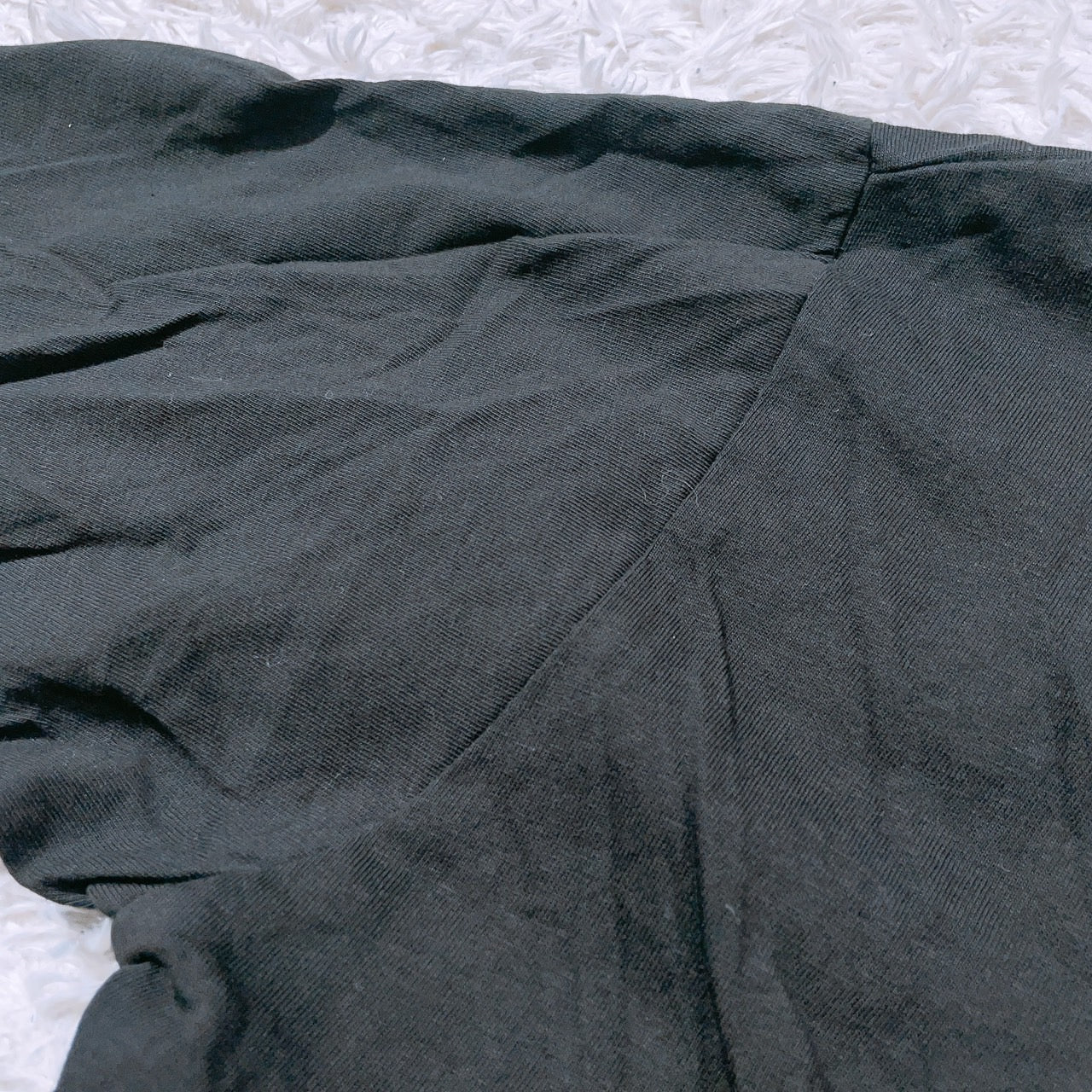 【27791】 長袖Tシャツ ロンT  カットソー サイズ150 ブラック 関西ファッション連合 カジュアルシャツ 丸ネック 英字プリント キッズ