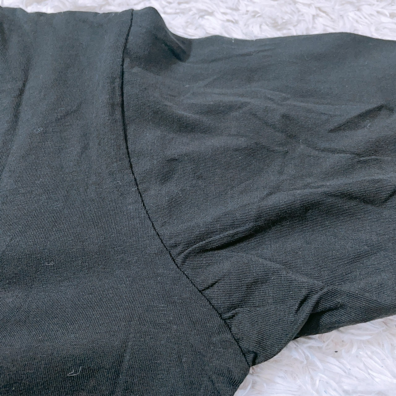 【27791】 長袖Tシャツ ロンT  カットソー サイズ150 ブラック 関西ファッション連合 カジュアルシャツ 丸ネック 英字プリント キッズ