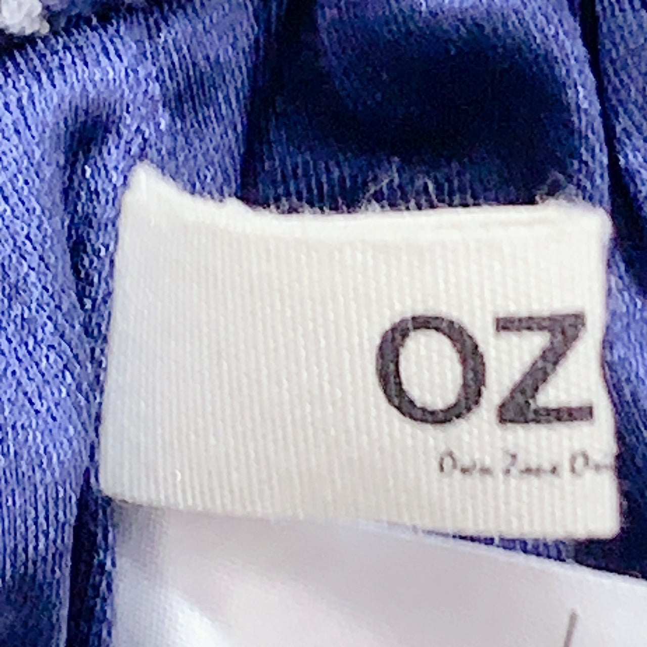 【27332】 OZOC オゾック ワイドパンツ サイズ38 / 約M ネイビー カジュアル 無地 花柄 おしゃれ かわいめ 春夏 ウエストゴム レディース